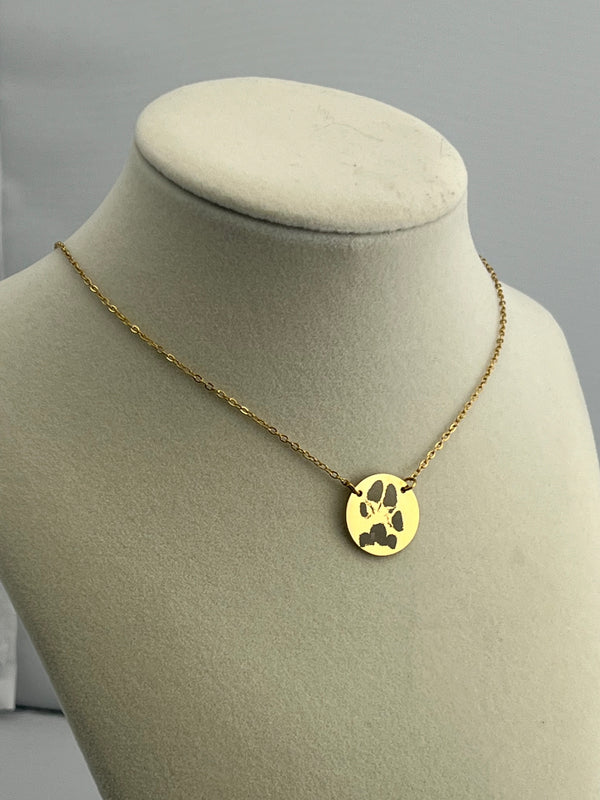 My Pet Impression Necklace Round